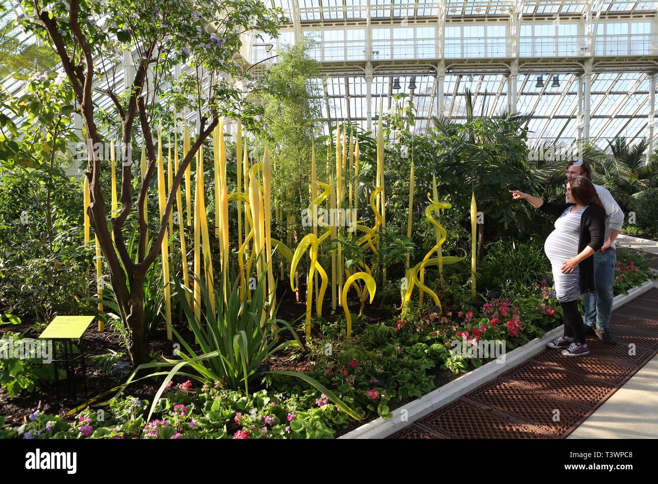 Kew Chihuly Reflexionen über die Natur 13. April, 27. Oktober 2019 Stockfoto
