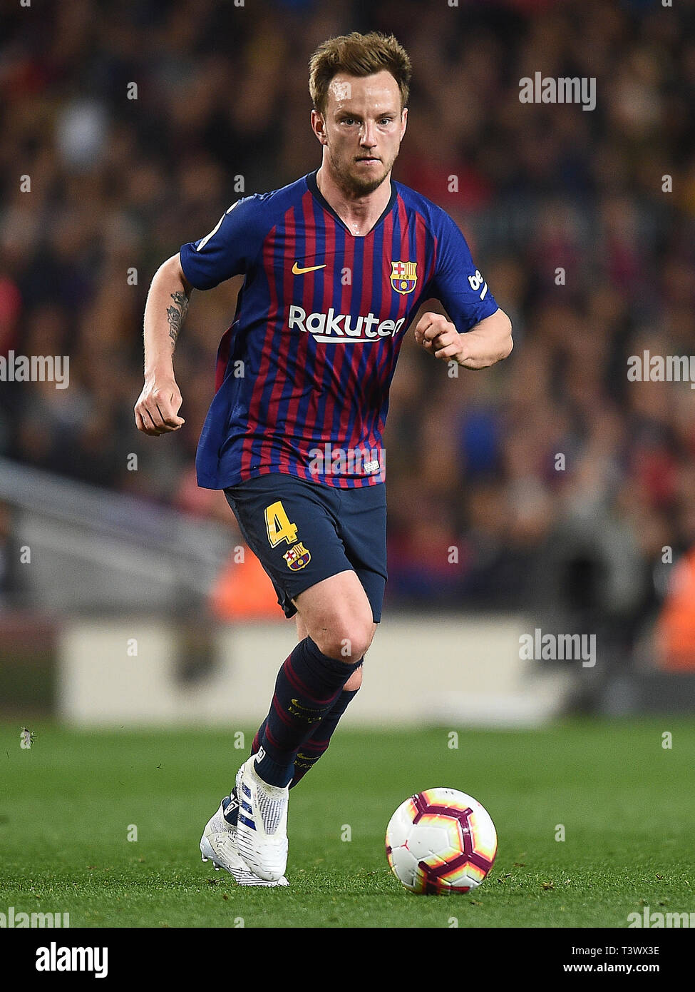 Ivan Rakitic des FC Barcelona während des Spiels zwischen dem FC Barcelona vs Atlético de Madrid von LaLiga, Datum 31, 2018-2019 Saison. Das Stadion Camp Nou. Barcelona, Spanien - 06. Apr 2019. Stockfoto