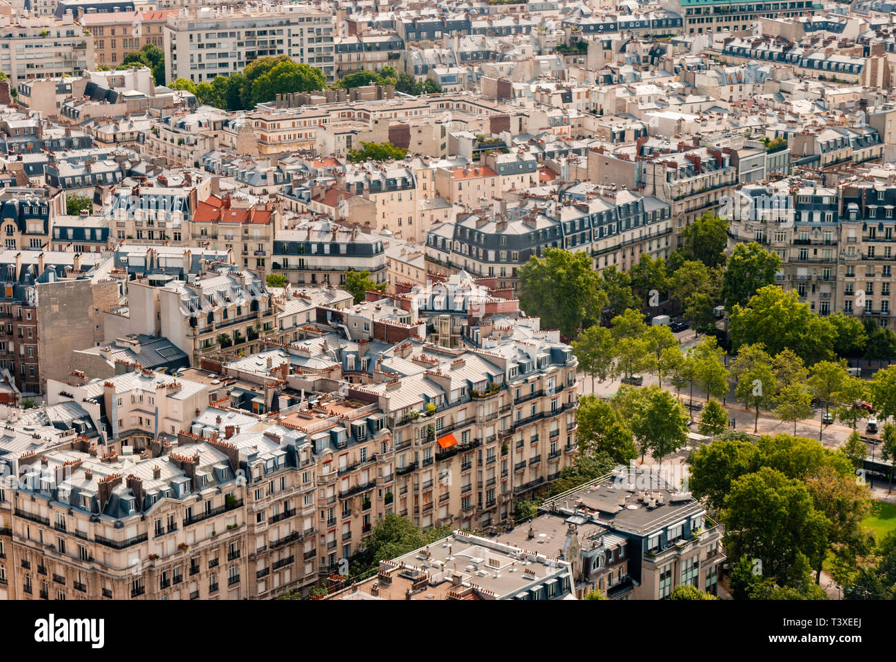 Die wunderschöne Skyline von Paris - Paris - Frankreich Stockfoto