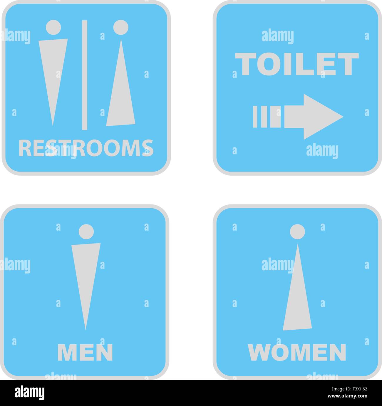 Toiletten Vector Illustration Stock Vektor