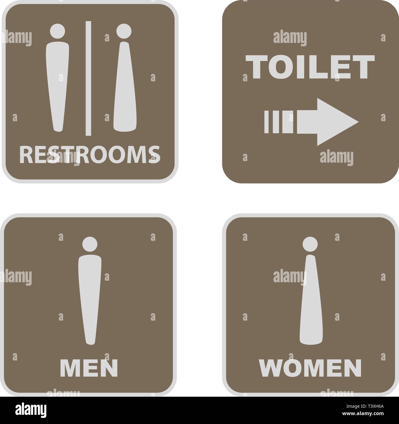 Toiletten Vector Illustration Stock Vektor