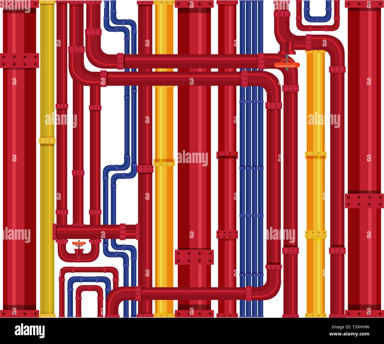 Pipeline design Hintergrund Muster Stock Vektor