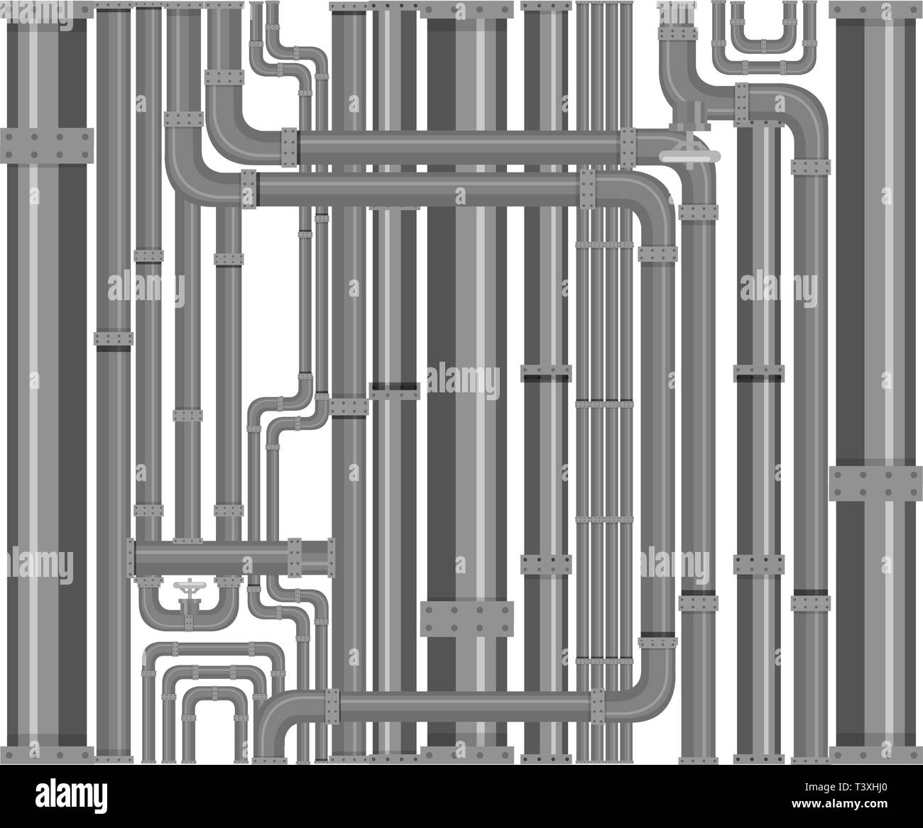 Pipeline design Hintergrund Muster Stock Vektor
