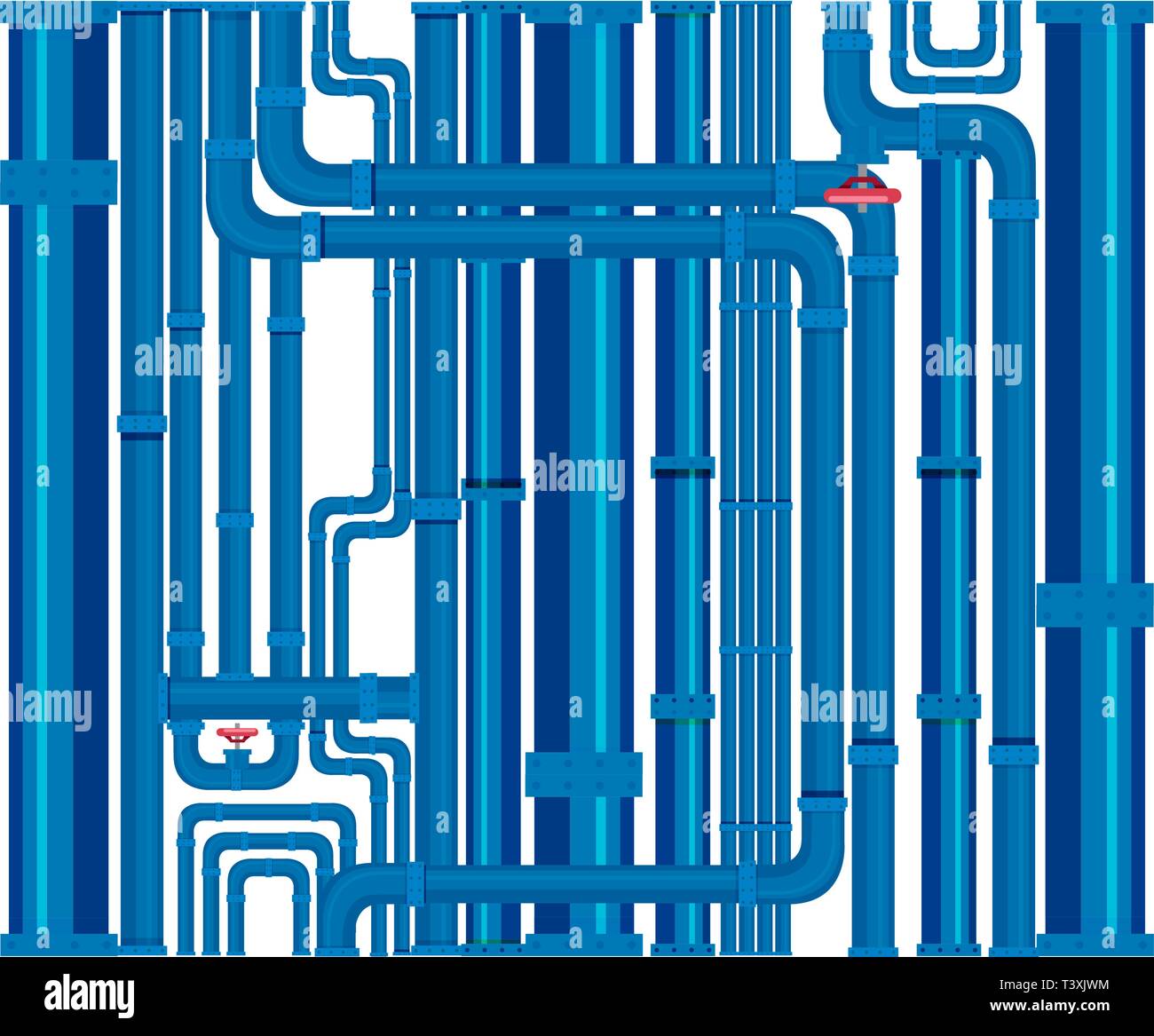 Pipeline design Hintergrund Muster Stock Vektor