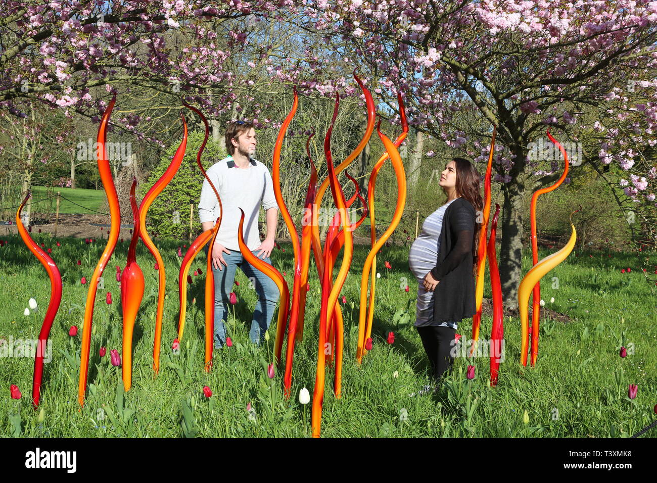 Kew Chihuly Reflexionen über die Natur 13. April, 27. Oktober 2019 Stockfoto