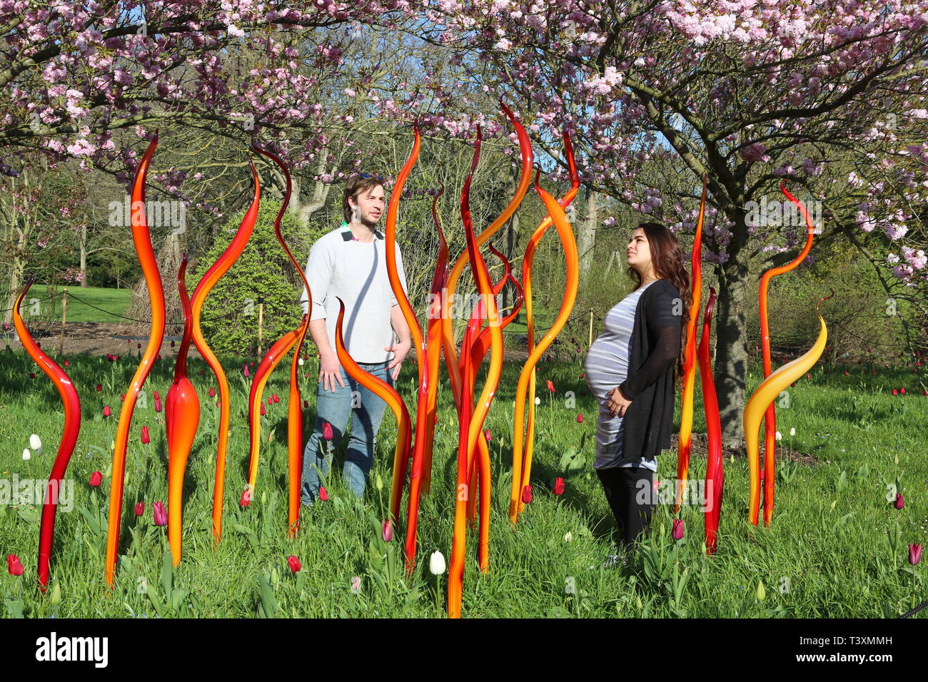 Kew Chihuly Reflexionen über die Natur 13. April, 27. Oktober 2019 Stockfoto