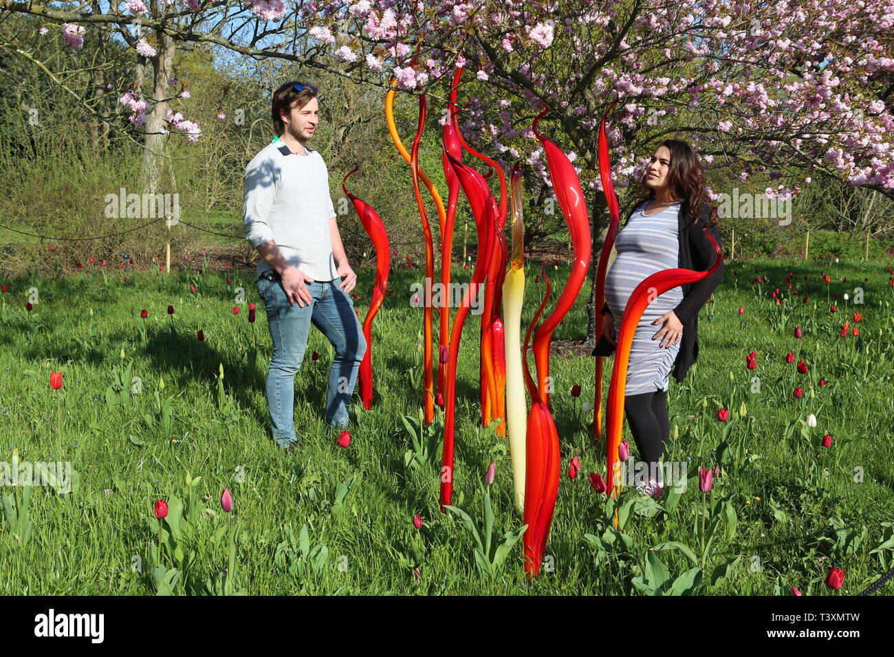 Kew Chihuly Reflexionen über die Natur 13. April, 27. Oktober 2019 Stockfoto