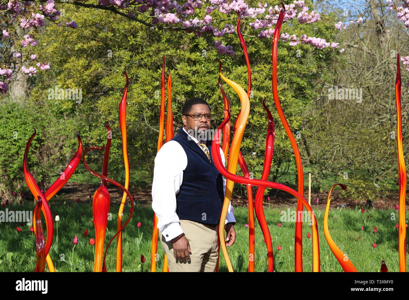 Kew Chihuly Reflexionen über die Natur 13. April, 27. Oktober 2019 Stockfoto