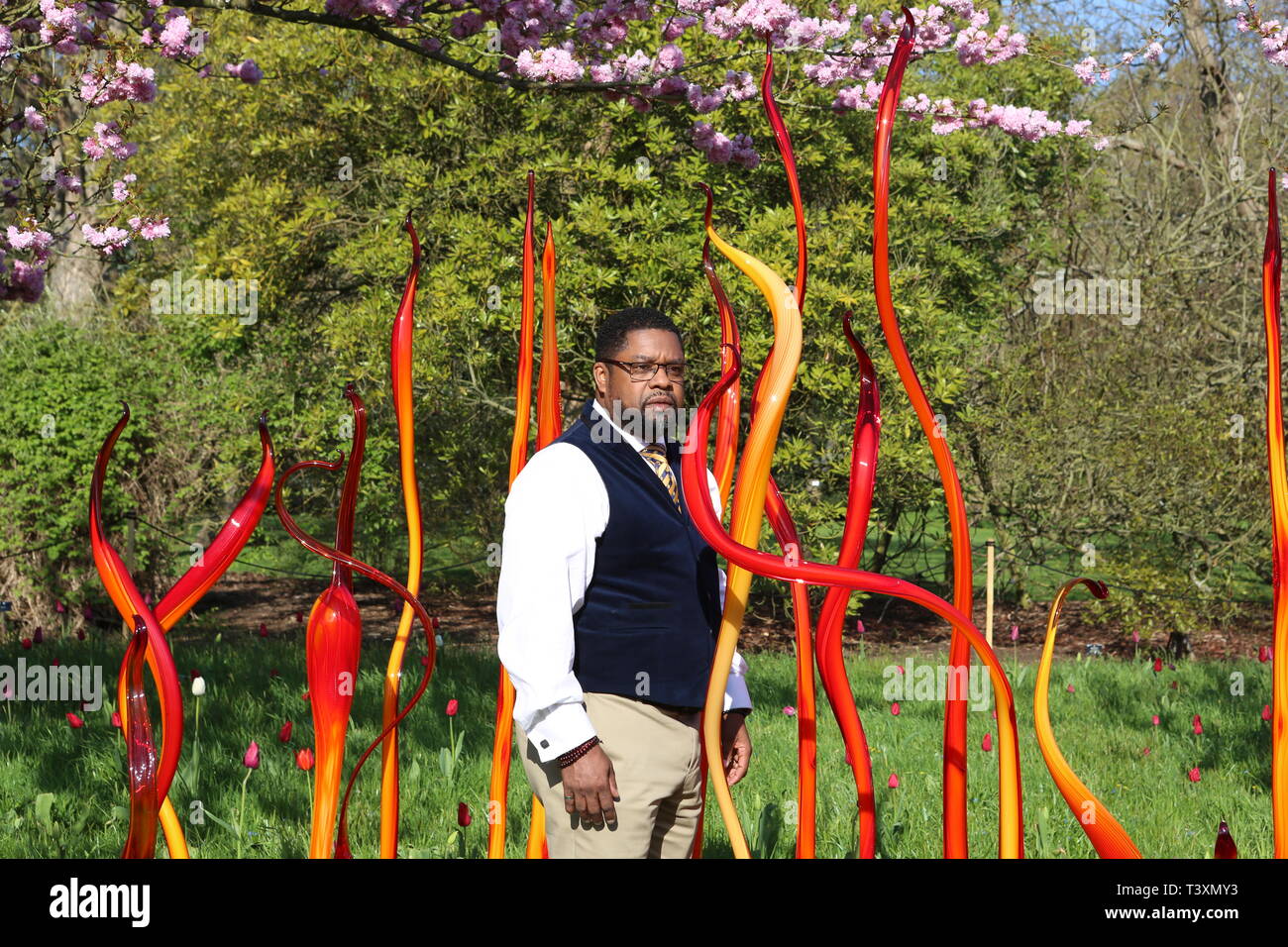 Kew Chihuly Reflexionen über die Natur 13. April, 27. Oktober 2019 Stockfoto