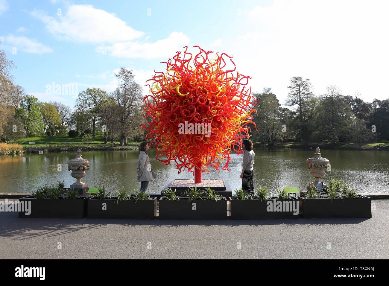Kew Chihuly Reflexionen über die Natur 13. April, 27. Oktober 2019 Stockfoto