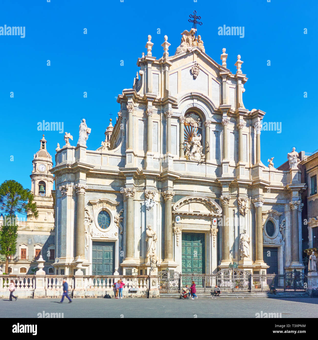 Duomo di Catania - Hl. Agatha Kathedrale von Catania, Sizilien, Italien Stockfoto