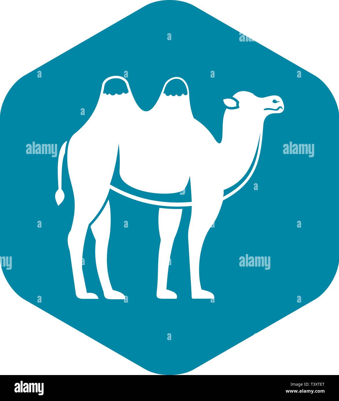 Kamel-Symbol, einfachen Stil Stock Vektor
