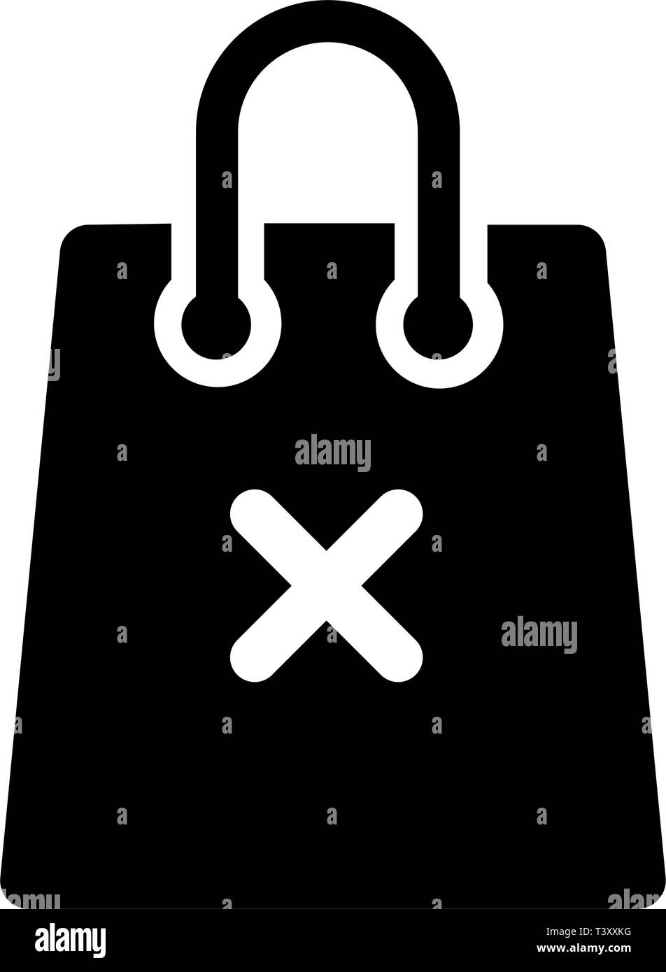 Aus der Tüte Symbol Vektor entfernen Stock Vektor