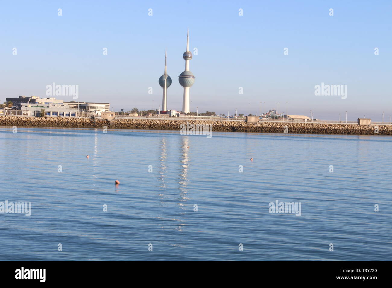 Kuwait Natur Schönheit bei Tag und Nacht Stockfoto