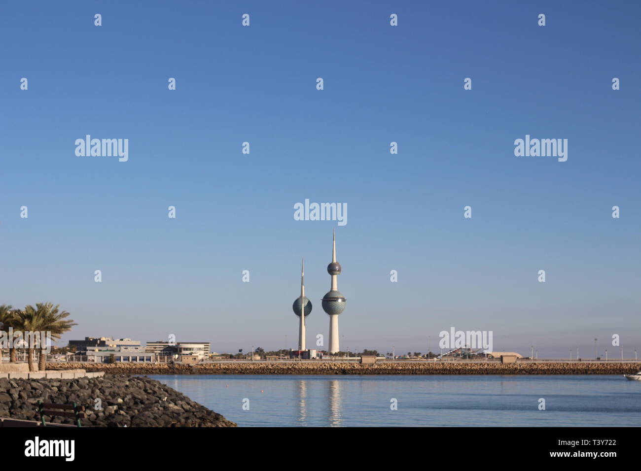 Kuwait Natur Schönheit bei Tag und Nacht Stockfoto