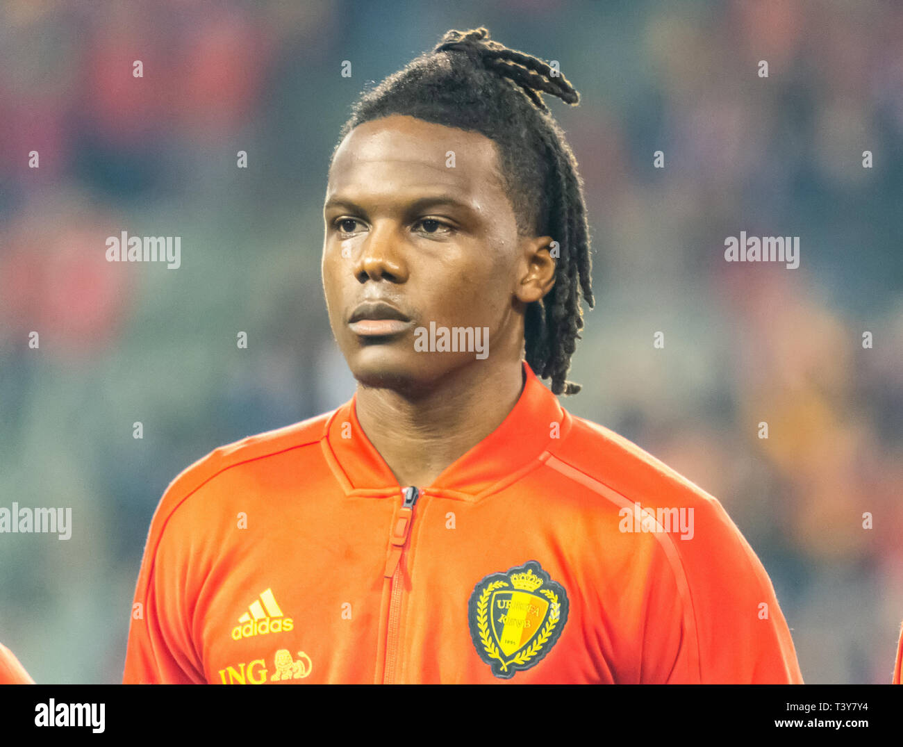 Brüssel, Belgien - 20. März 2019. Belgien National Football Team defender Dedryck Boyata vor der UEFA Euro 2020 Qualifikation Belgien vs Russland Stockfoto