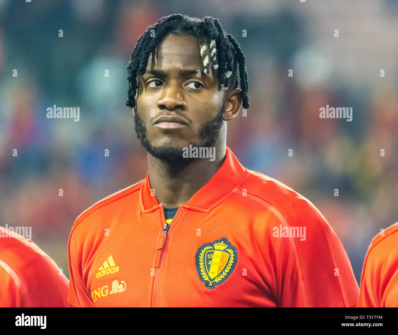 Brussel Belgien 20 Marz 2019 Belgien National Football Team Sturmer Michy Batshuayi Vor Der Uefa Euro 2020 Qualifikation Belgien Vs Russland Stockfotografie Alamy