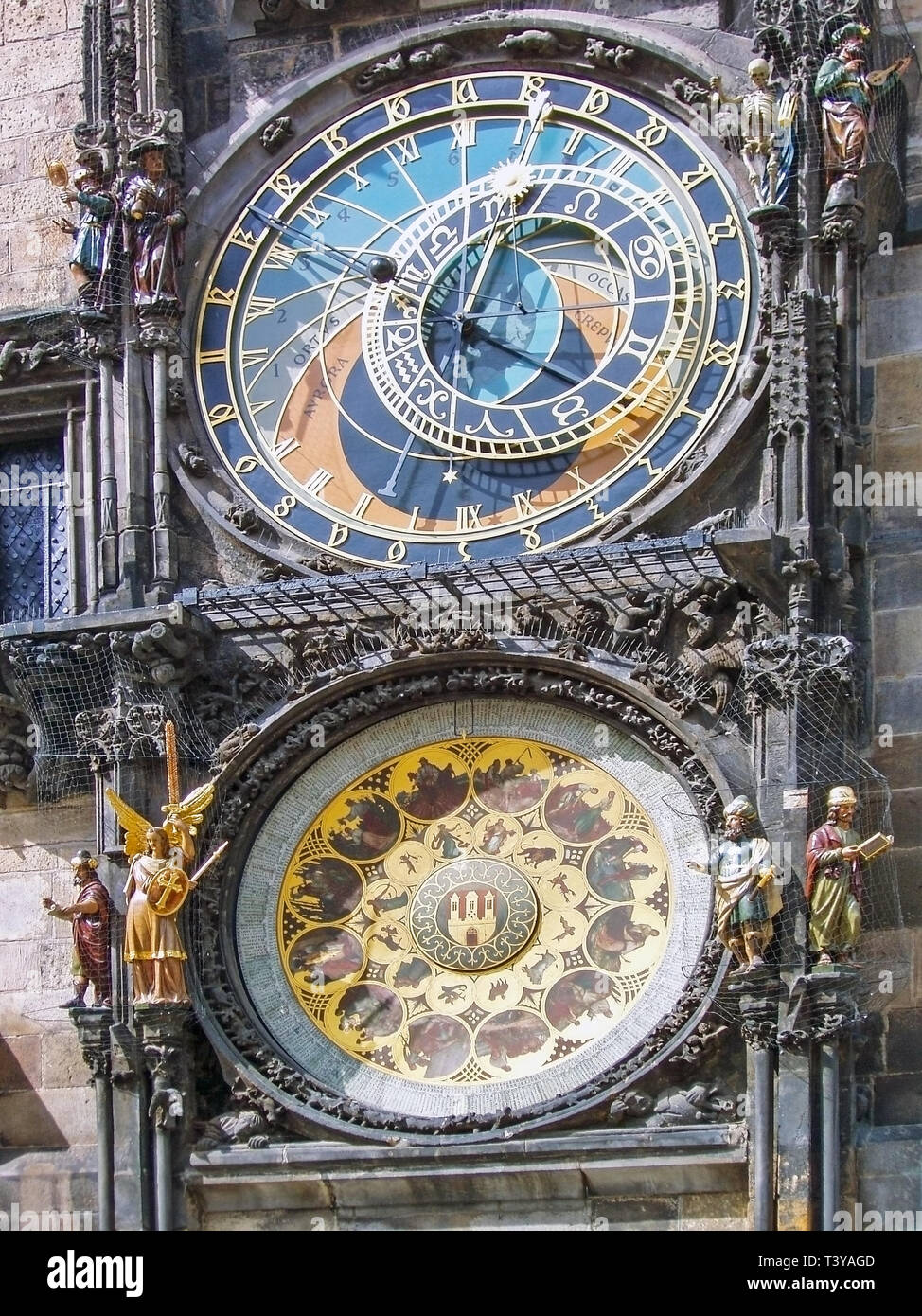 Prag mittelalterliche astronomische Uhr Stockfoto