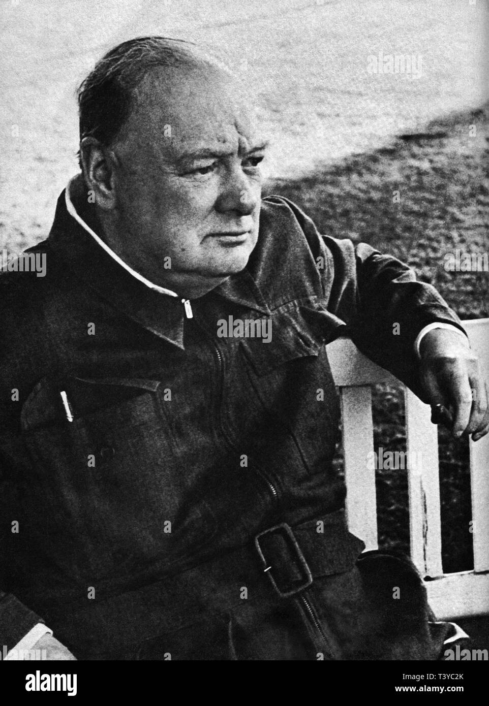 Winston Churchill in Kairo August 1942 Stockfoto