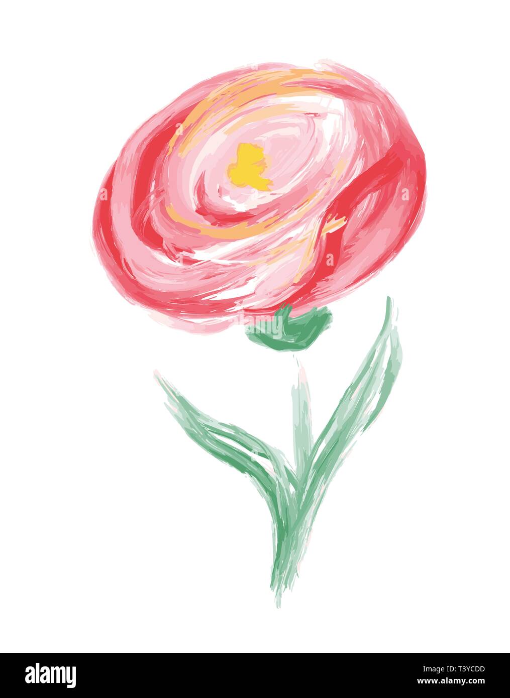 Cute Frühling Aquarell Vektor Blume. Art isoliertes Objekt für Wedding Bouquet Stock Vektor