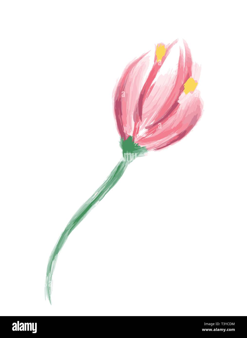 Cute Frühling Aquarell Vektor Blume. Art isoliertes Objekt für Wedding Bouquet Stock Vektor