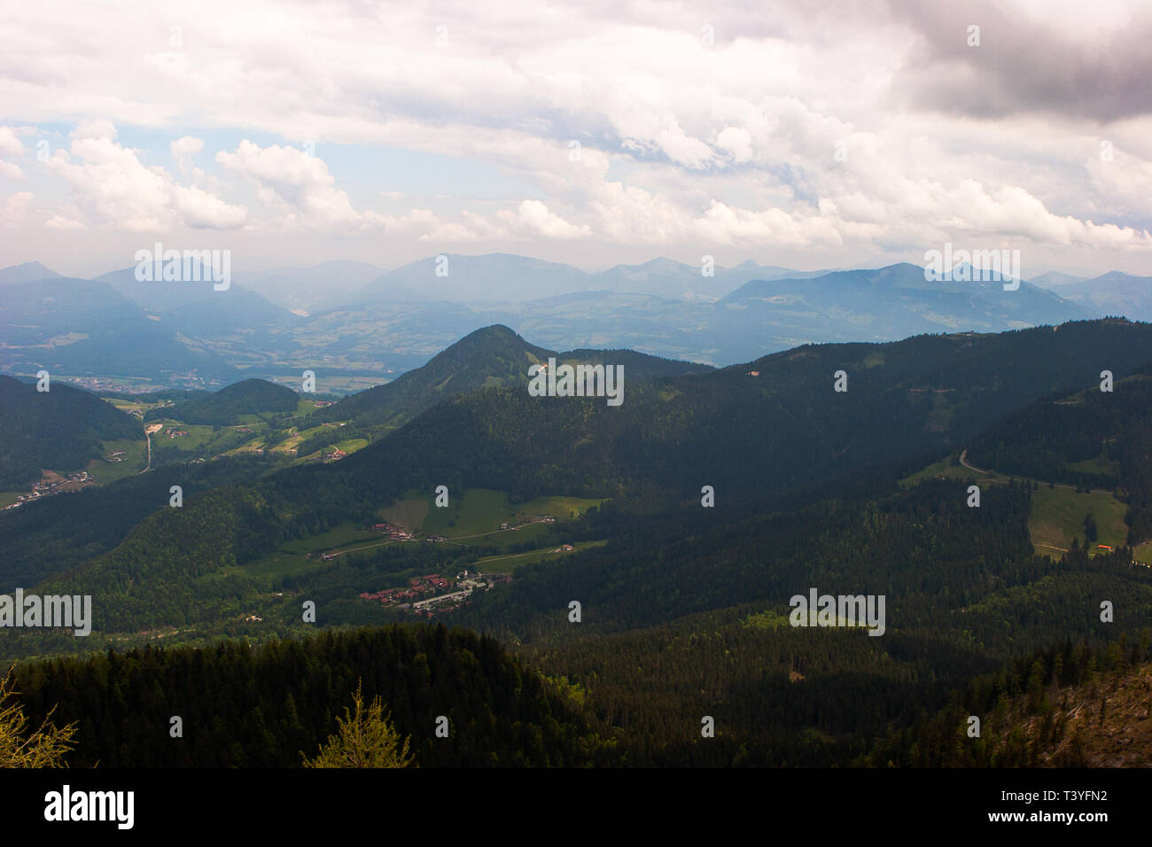 Blick von Hitlers Eagles Nest Stockfoto