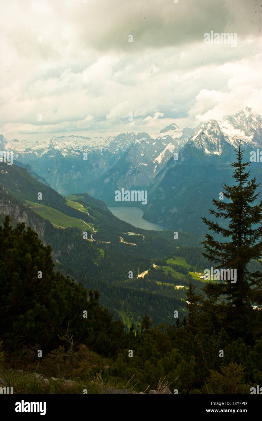 Blick von Hitlers Eagles Nest Stockfoto