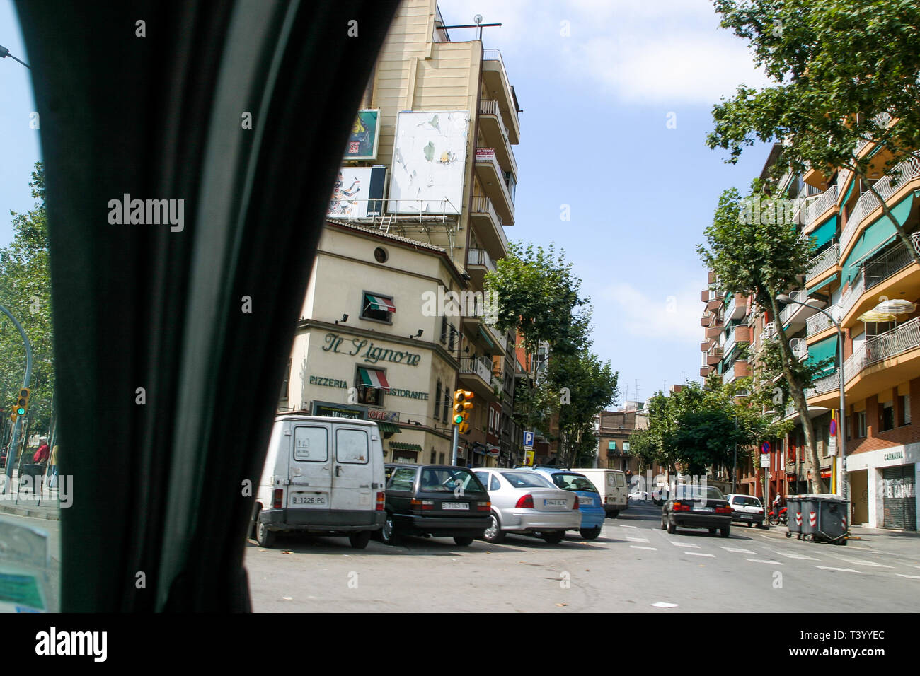 Eingang zur Stadt, Barcelona, Katalonien, Spanien Stockfoto