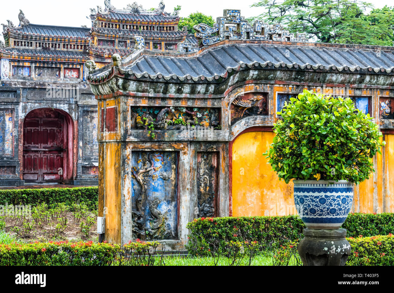Gärten der Kaiserstadt, Hue, Vietnam Stockfoto