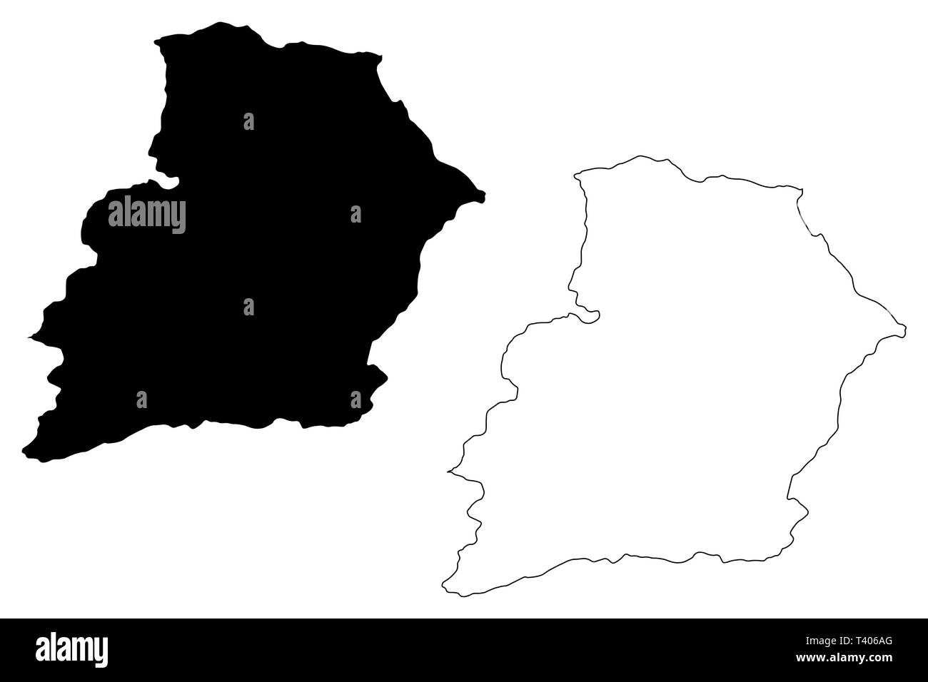 Provinz Samangan (Islamische Republik Afghanistan, Provinzen Afghanistans) Karte Vektor-illustration, kritzeln Skizze Samangan Karte Stock Vektor