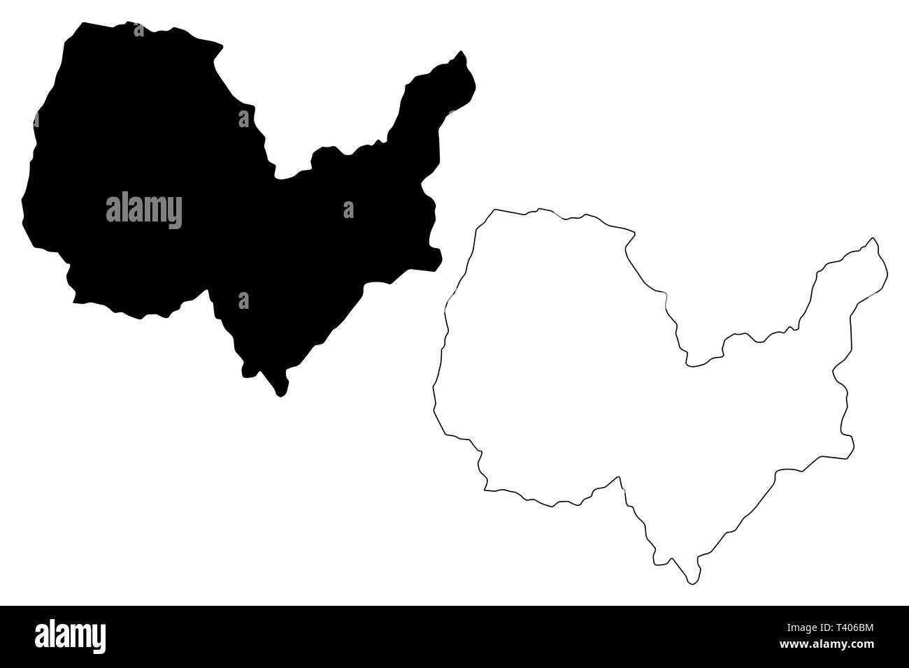 Kabul Provinz (Islamische Republik Afghanistan, Provinzen Afghanistans) Karte Vektor-illustration, kritzeln Skizze Kabul Karte Stock Vektor