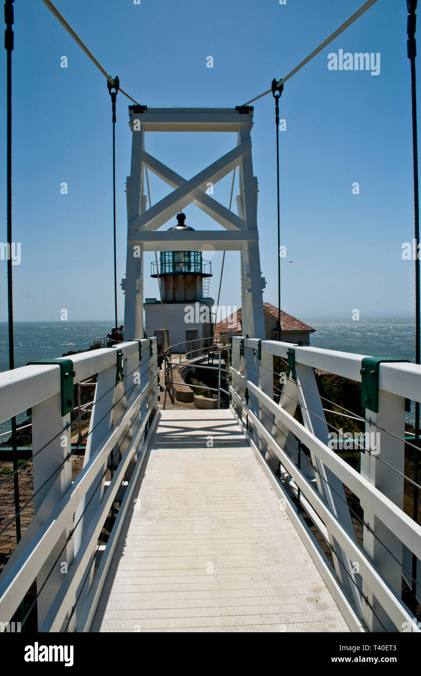 Point Bonita Leuchtturm in Nordkalifornien Stockfoto