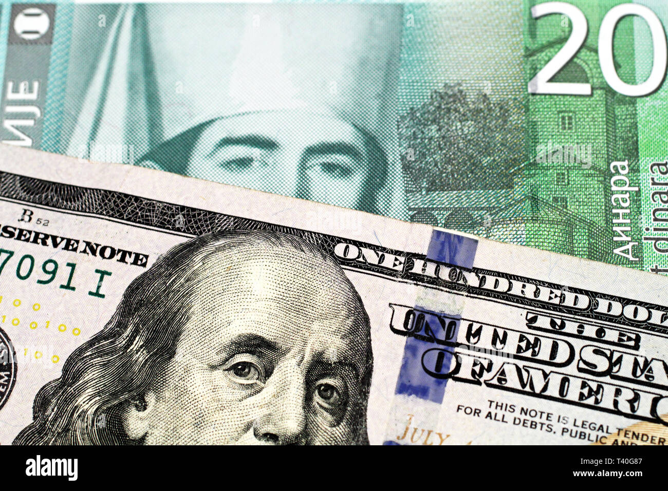 Serbia Dinar Exchange Rate Stockfotos Serbia Dinar Exchange Rate - 