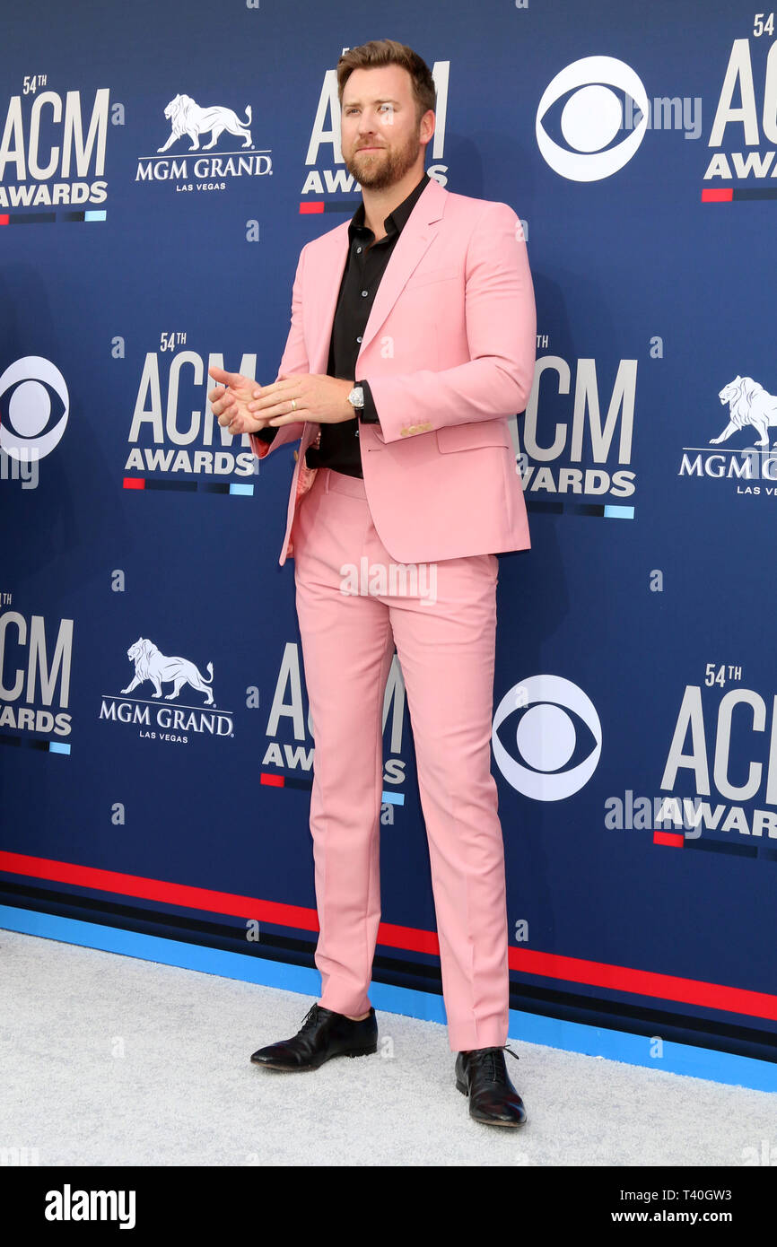April 7, 2019 - Las Vegas, NV, USA - LAS VEGAS - APR 7: Charles Kelley bei der 54 Akademie der Country Music Awards im MGM Grand Garden Arena am 7. April 2019 in Las Vegas, NV (Credit Bild: © Kay Blake/ZUMA Draht) Stockfoto