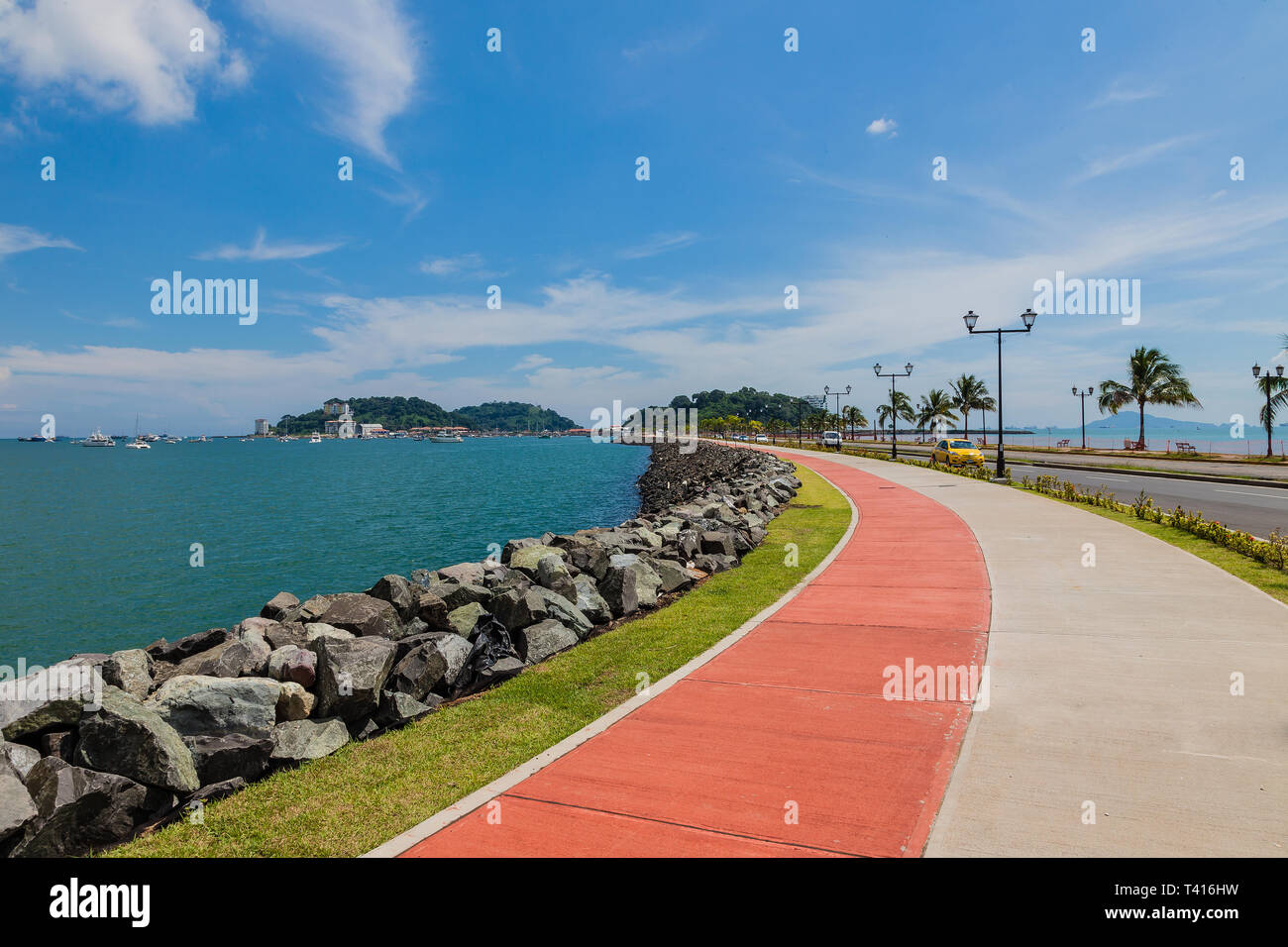 Der Causeway in Panama City. Stockfoto