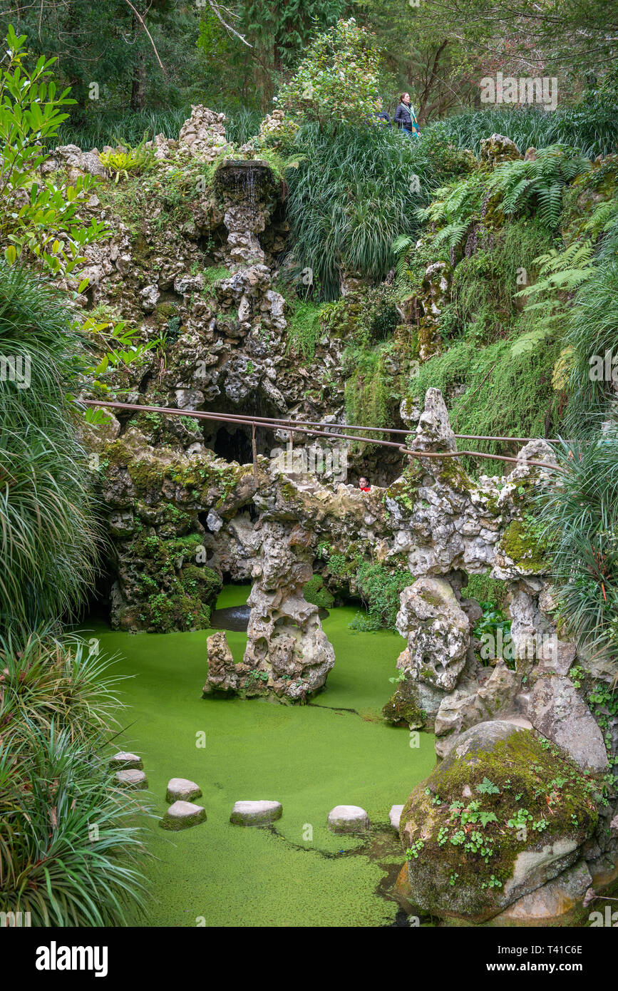 Die Quinta da Regaleira Gärten in Sintra, Portugal Stockfotografie Alamy