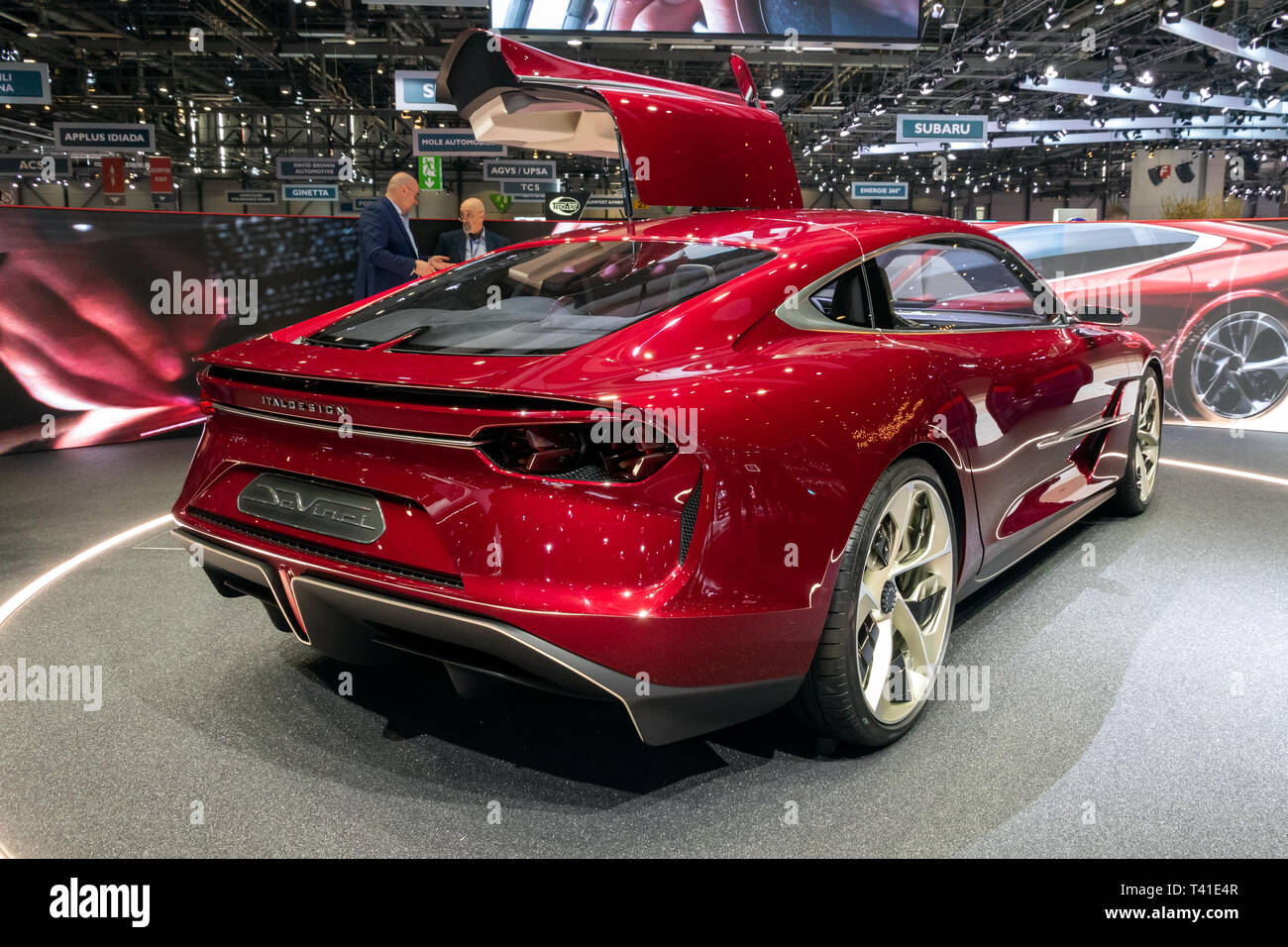 Genf, Schweiz - 5. MÄRZ 2019: Italdesign DaVinci Concept Car, das erstmals auf dem 89. Internationalen Automobilsalon in Genf präsentiert. Stockfoto