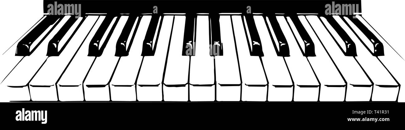 Piano Keys Vector Illustration Stock Vektor