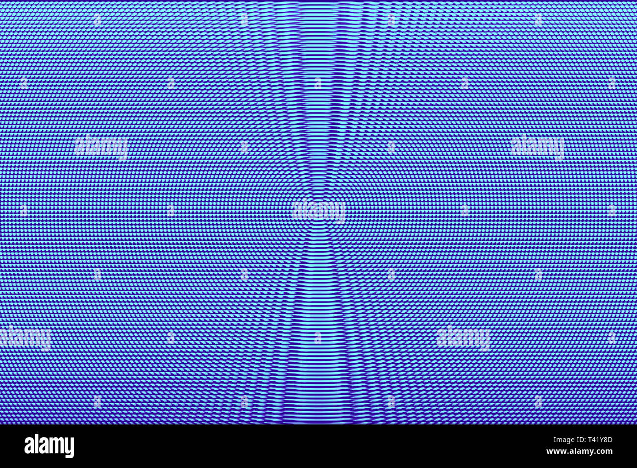 Blue neon hypnotischen optische Illusion Hintergrund. Abstrakte Textur Stockfoto