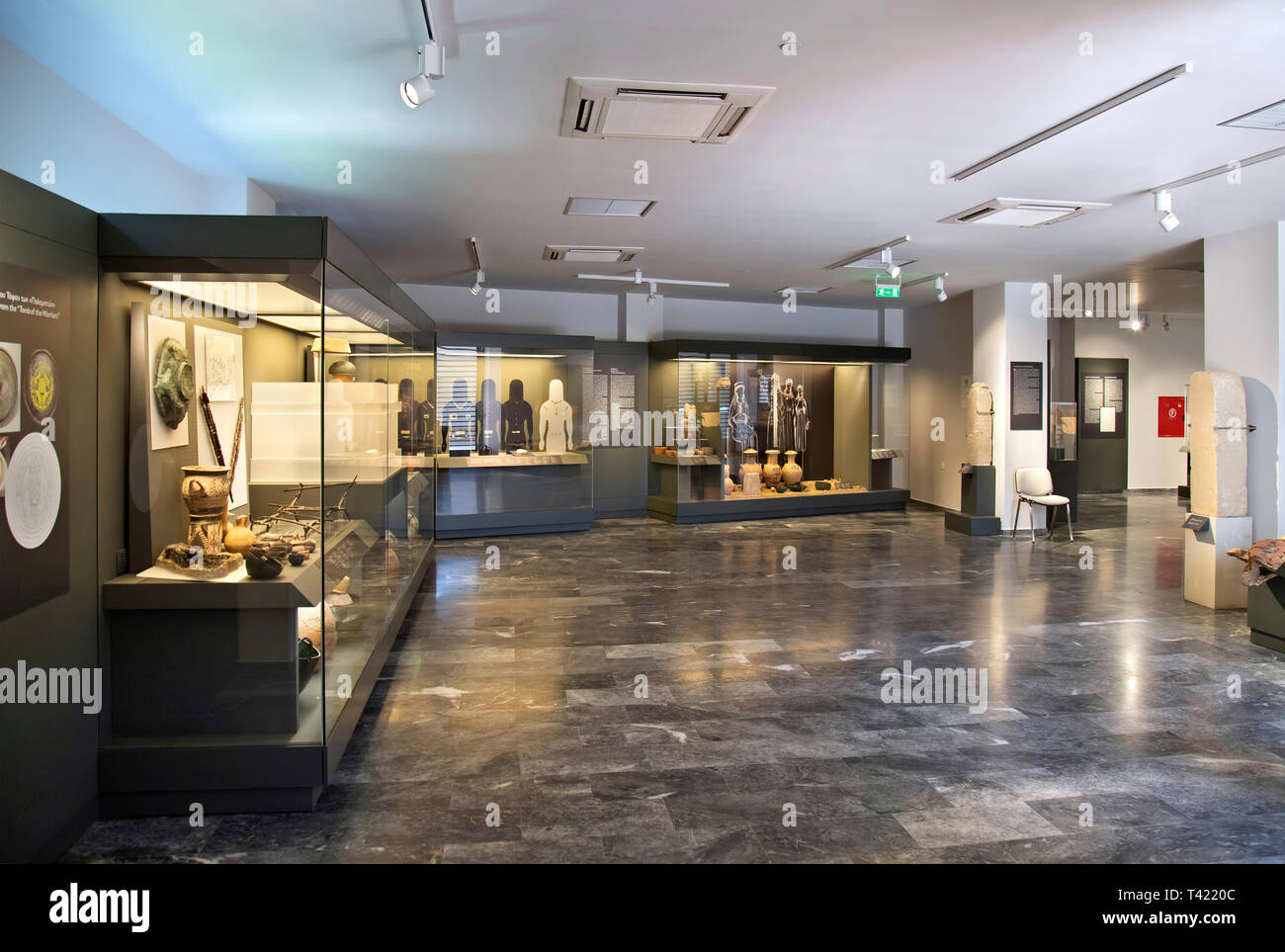 Im Museum der archäologischen Stätte von Ancient Eleutherna, Rethimnon, Kreta, Griechenland. Stockfoto