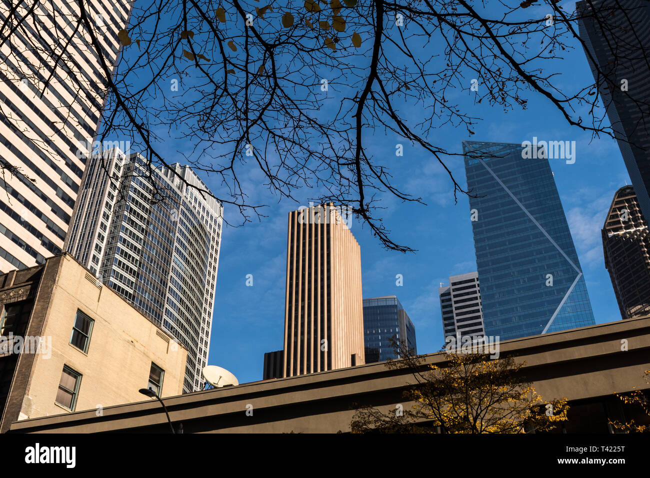 Finanzielle Bezirk in Seattle. Stockfoto