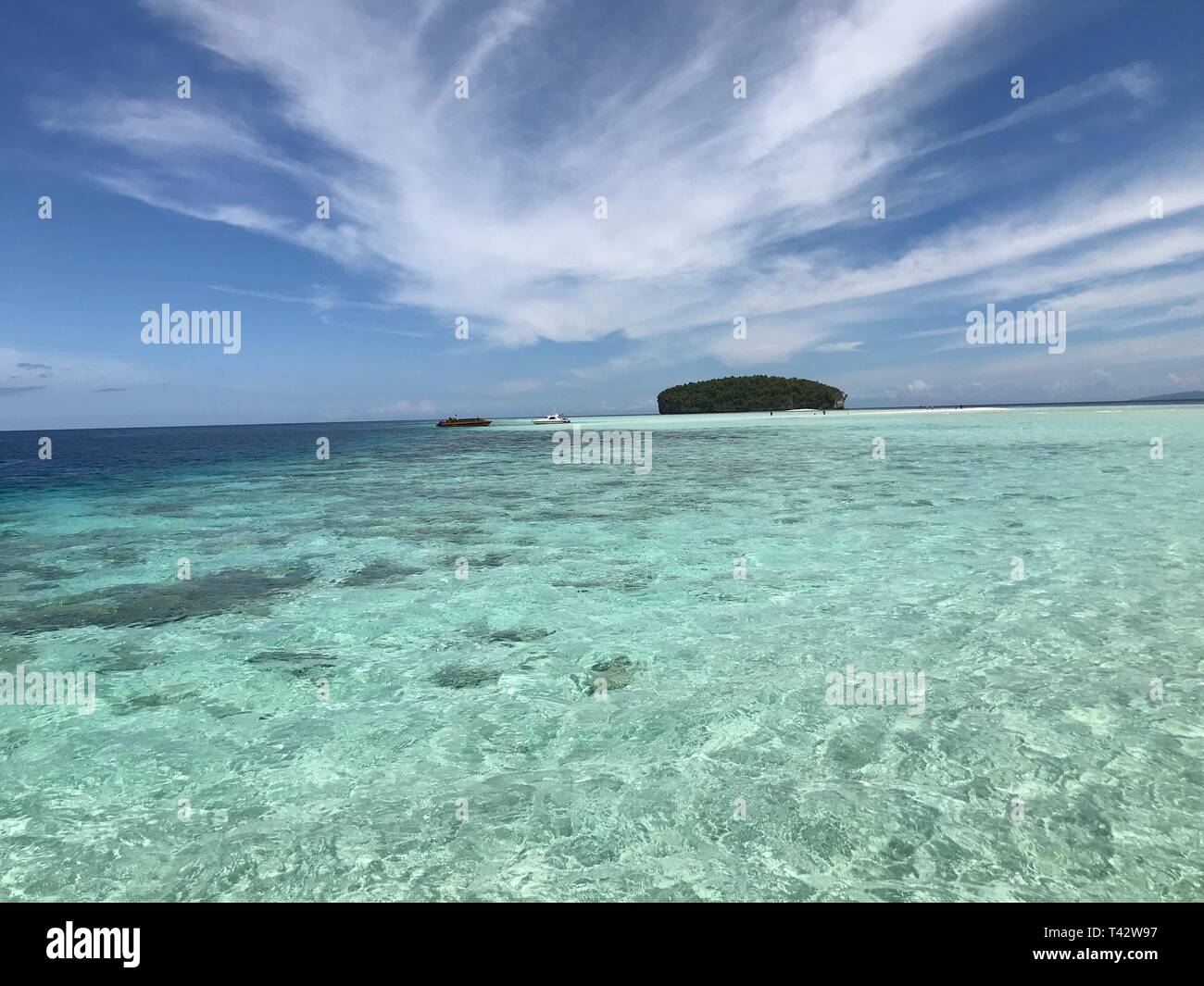 Pasir Timbul Insel In Raja Ampat Papua Indonesien Stockfoto
