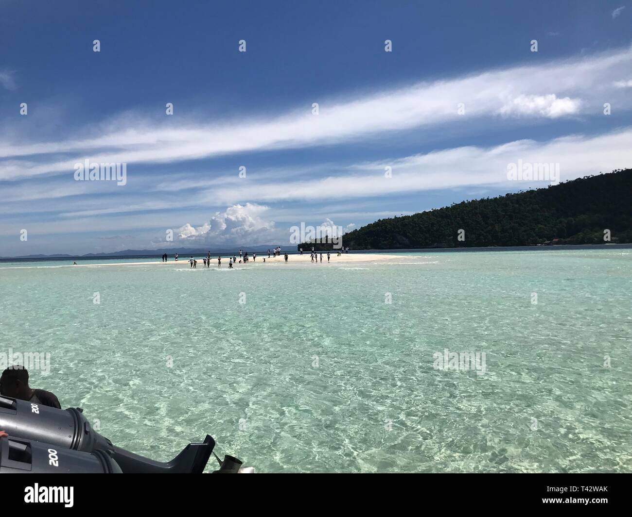 Pasir Timbul Insel In Raja Ampat Papua Indonesien Stockfoto