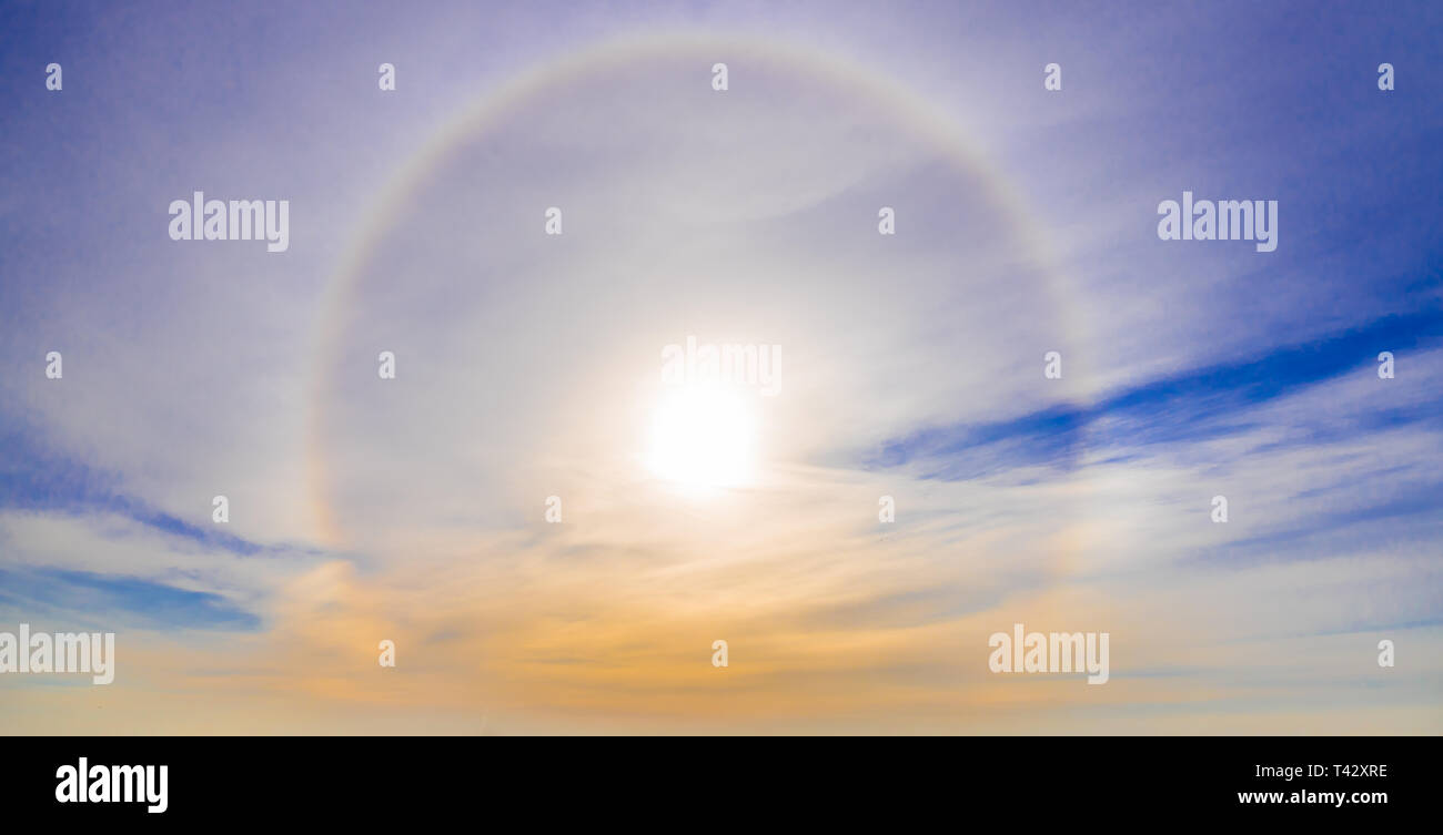 Solar halo Stockfoto