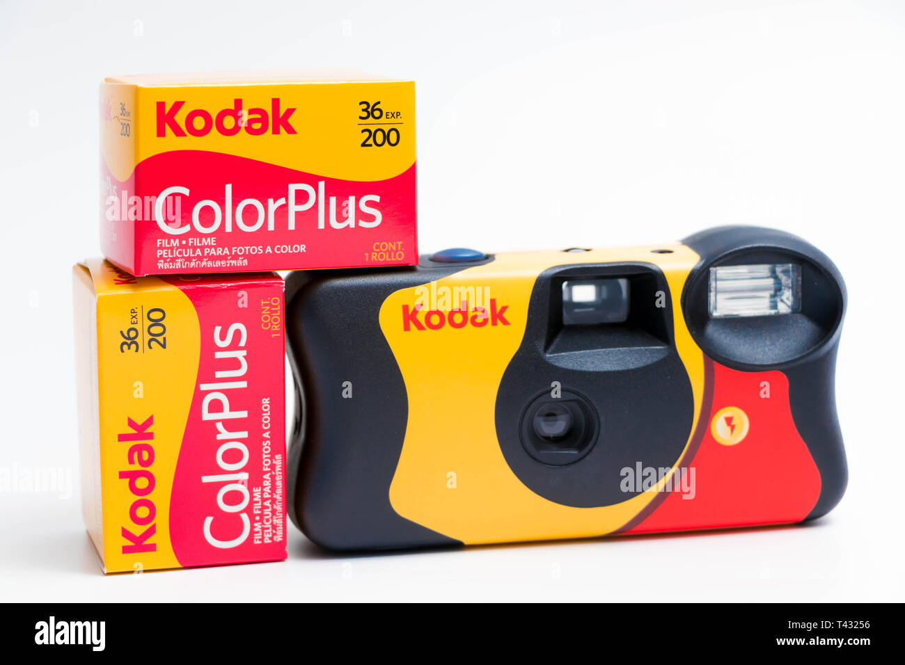 Einweg Kamera 35 mm analoge Photography Kodak fun saver Stockfotografie -  Alamy
