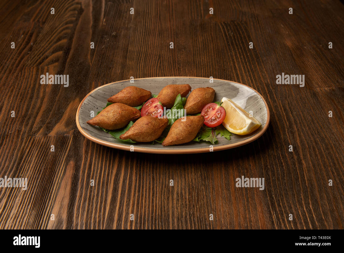Gefüllte Frikadellen Stockfoto