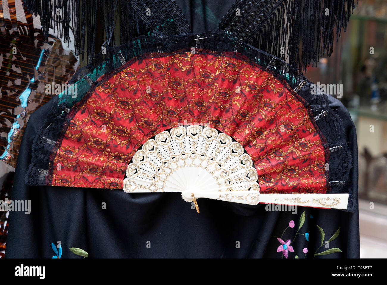 Spanisch in Granada Ventilator detail Stockfoto