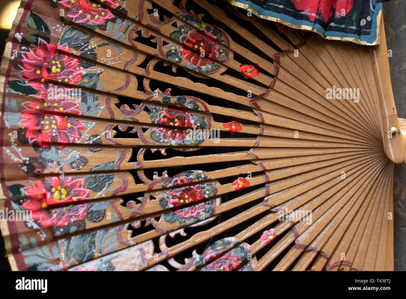 Spanisch in Granada Ventilator detail Stockfoto