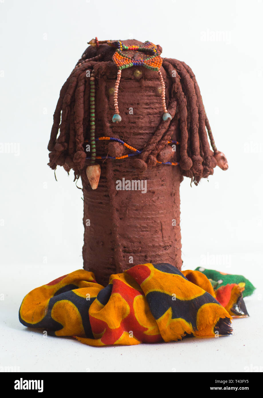 Stamm Puppe von Süden, Cunene, Angola Stockfoto