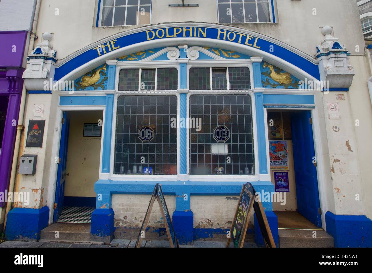 The Dolphin Hotel, Barbican, Plymouth, Devon, England. Stockfoto